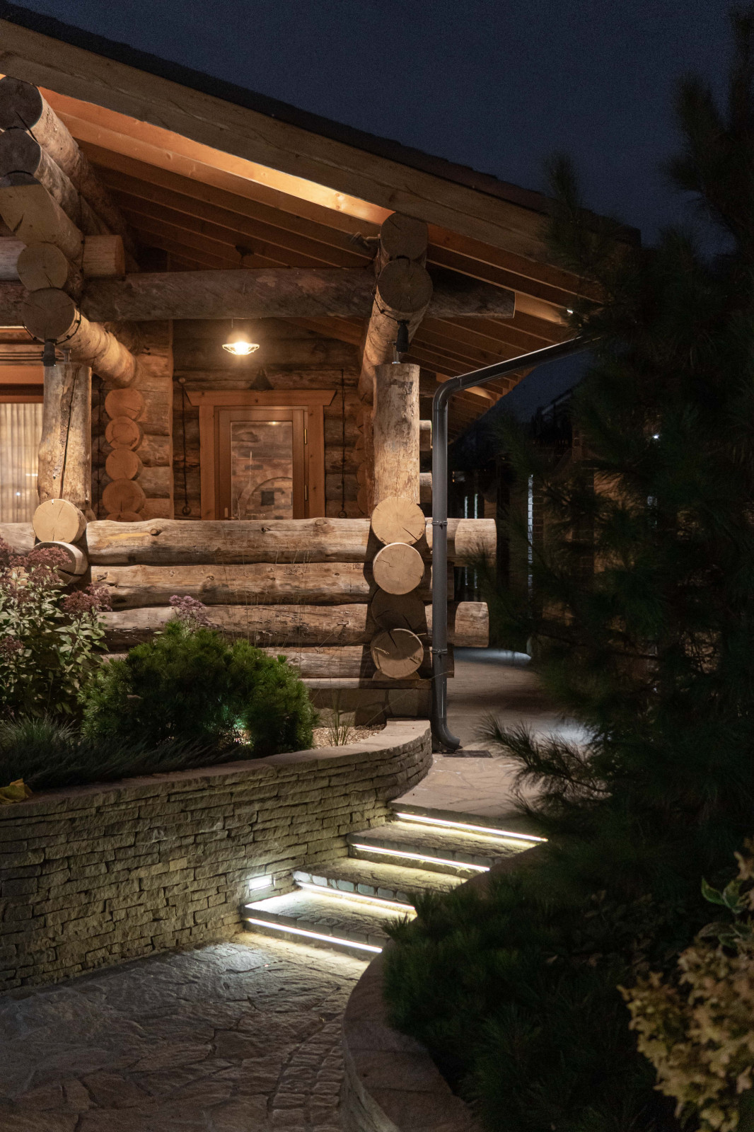 Ночная подсветка сада