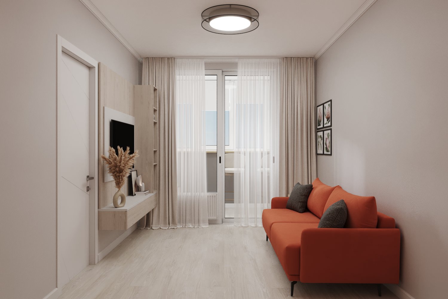 гостиная 9,5 кв м