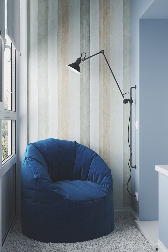 Красочный и спокойный. Проект интерьера детской комнаты для ребенка 4-х лет.