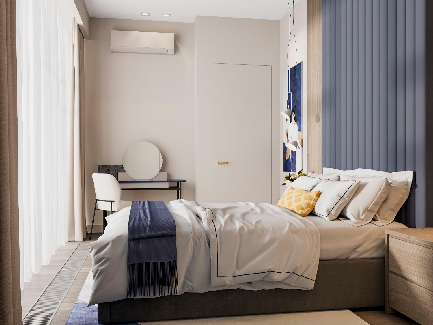 Гостевая спальня. Третий этаж.