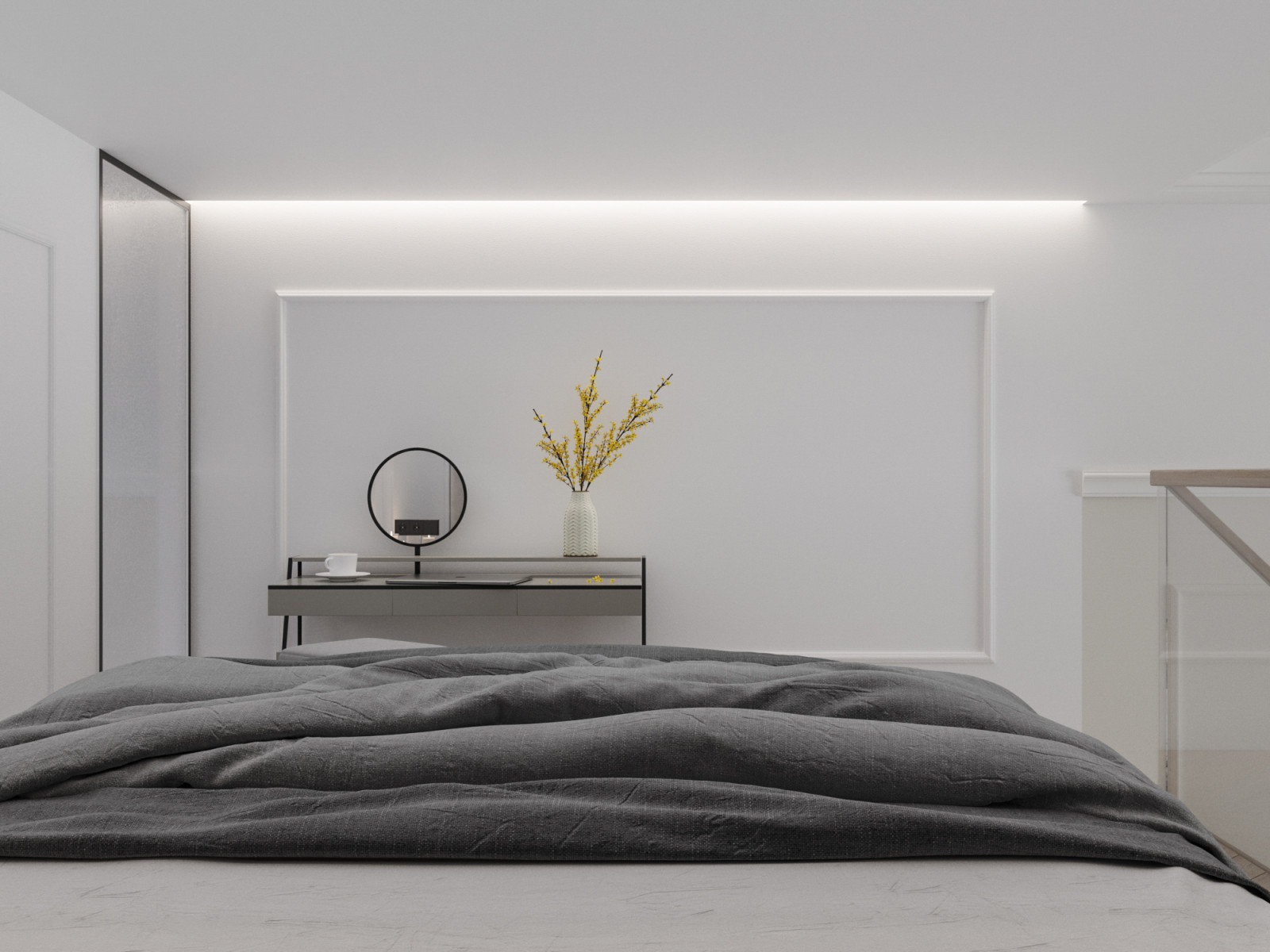 Интерьер квартиры-студии в ЖК Сосновка