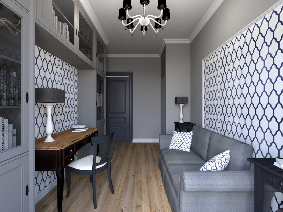 Квартира в доме поэтов в неоклассическом стиле, кабинет