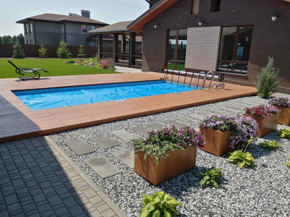 Ландшафтный дизайн участка в КП Сосновый бор