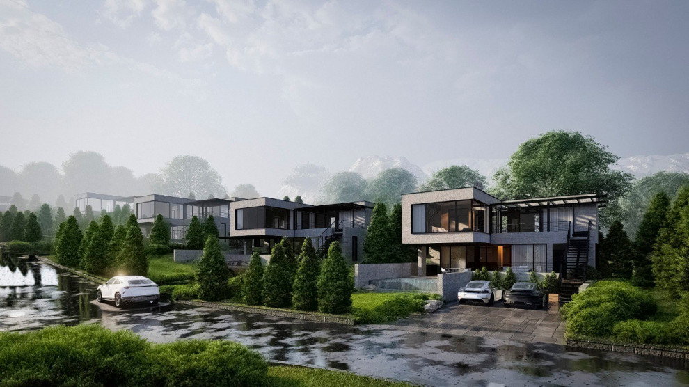 Группа жилых домов у подножья горы Сююрю-Кая