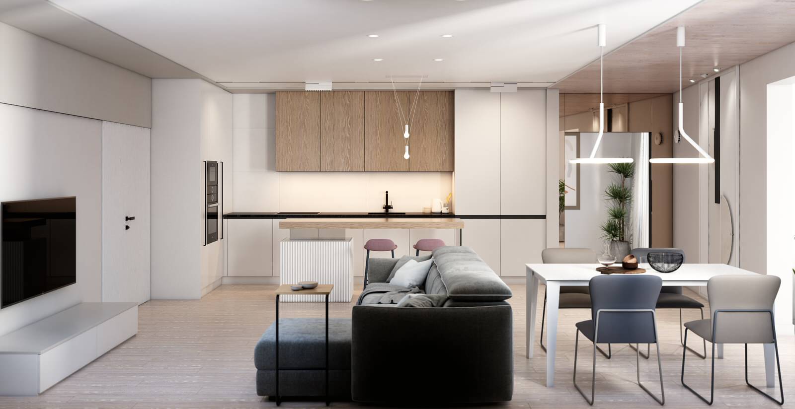 Квартира в Сканди минимализме