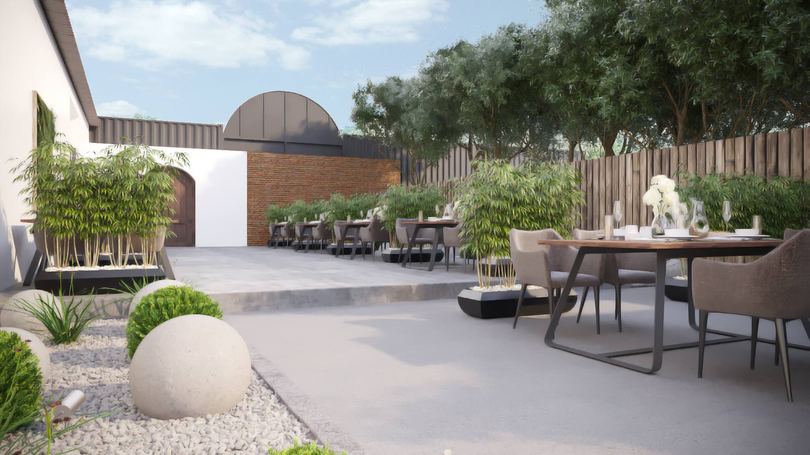 Обложка проекта: Благоустройство летней террасы бара.