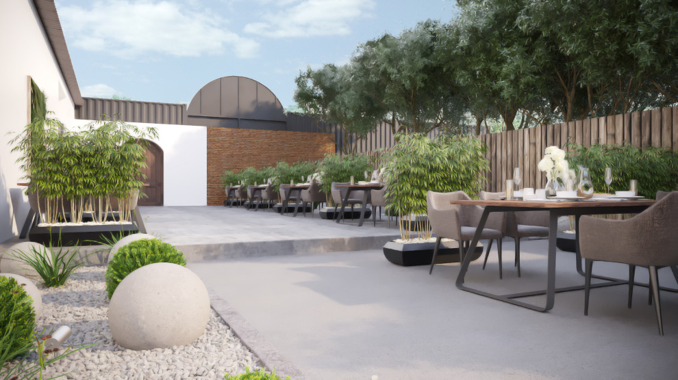 Обложка проекта: Благоустройство летней террасы бара.