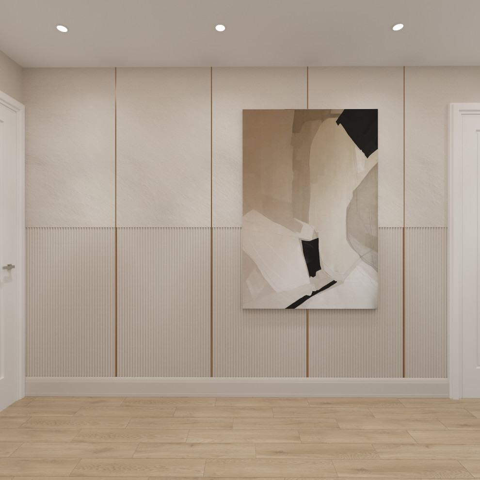 Современный таунхаус в теплой бежевой гамме