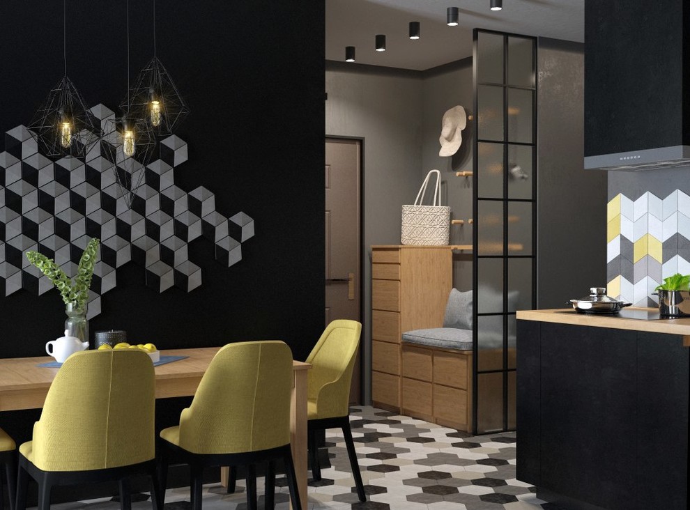 МИНИМАЛИСТИЧНЫЕ ФАКТУРЫ БЕТОНА И ДЕРЕВА В КОНТРАСТНОМ ИНТЕРЬЕРЕ