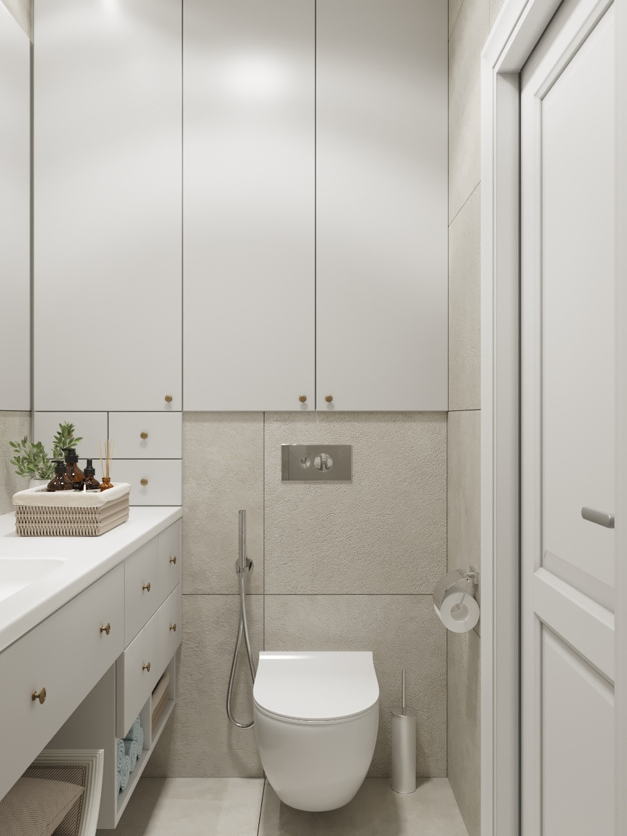 Спальня со своим санузлом .