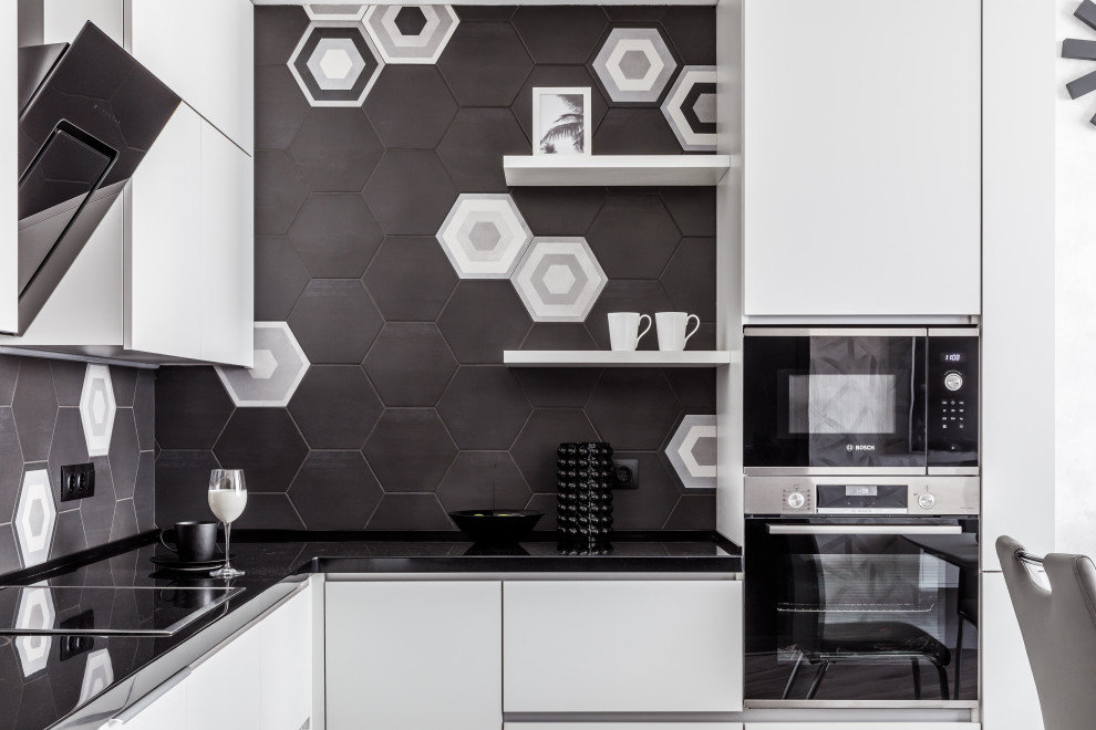 Монохромный интерьер в 2-х комнатной квартире