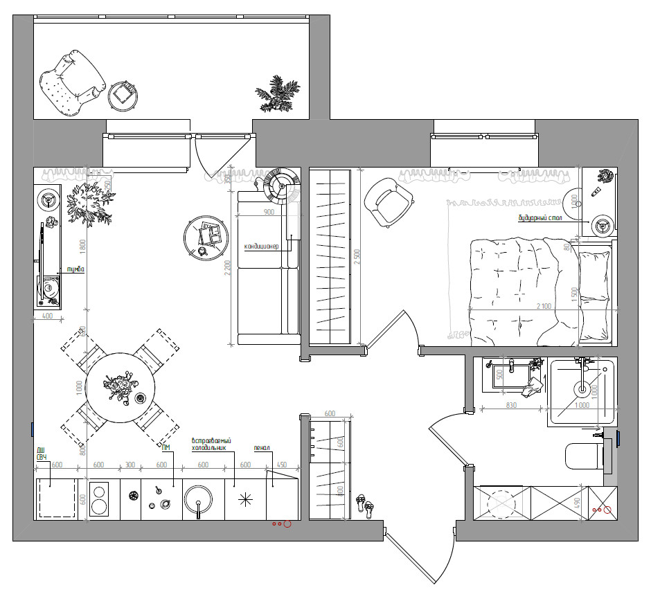 Обложка проекта: Квартира на улице Солнечная поляна