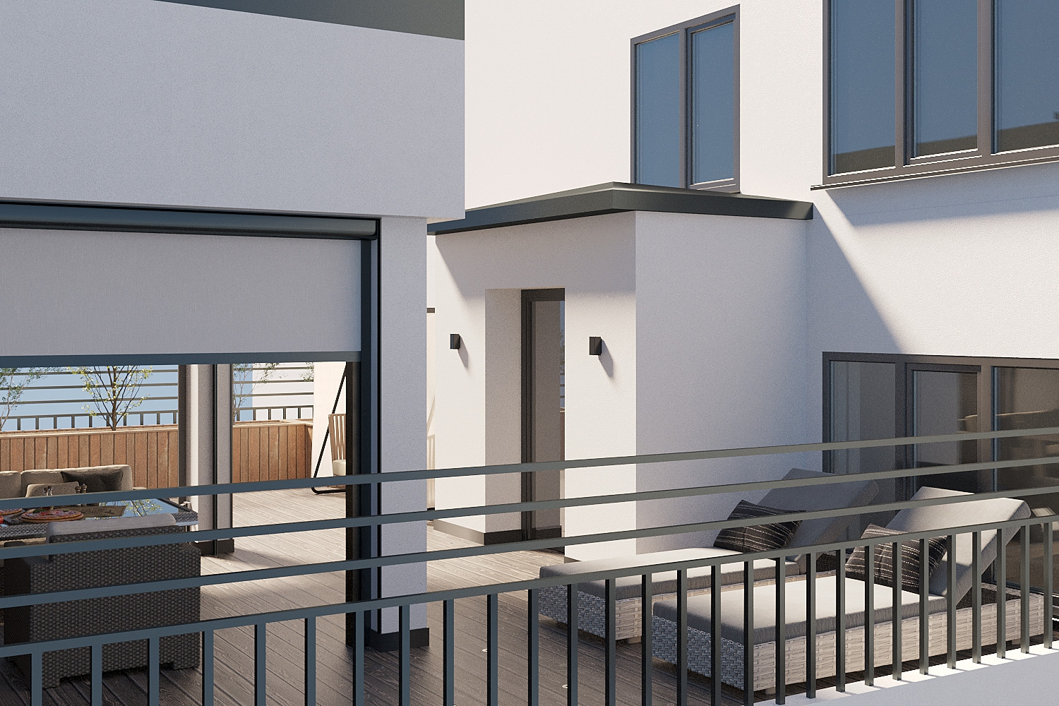 Дизайн интерьера террасы в квартире ЖК "Квартал на Некрасова"