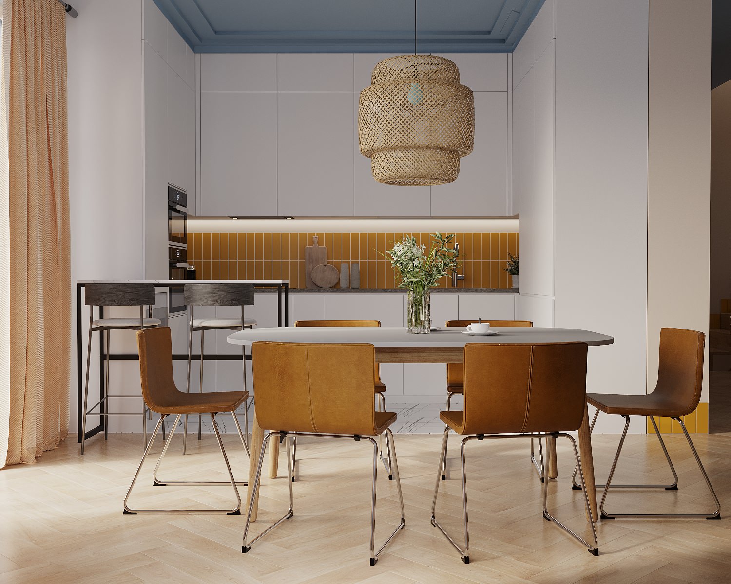 Двухэтажный дом на берегу Балтийского моря в поселке Янтарный