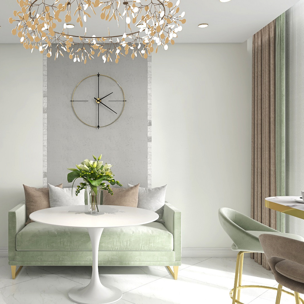 кухня, диванная зона