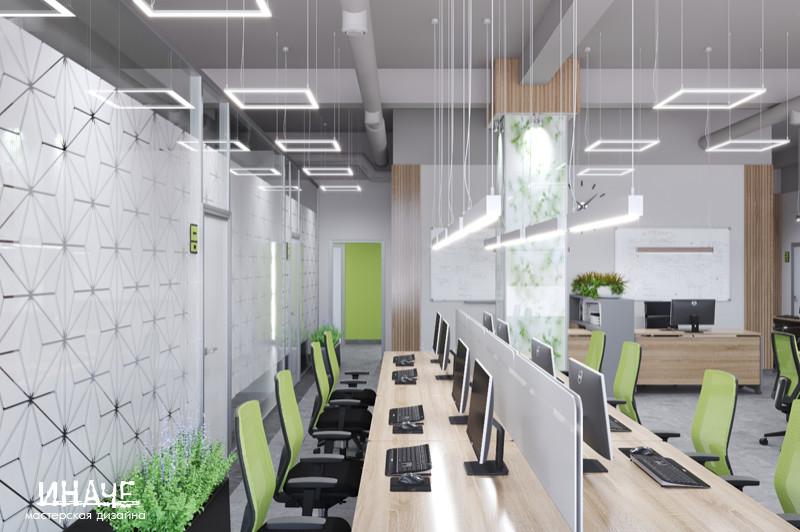 Дизайн-проект офисного пространства "Упаковка для всех"