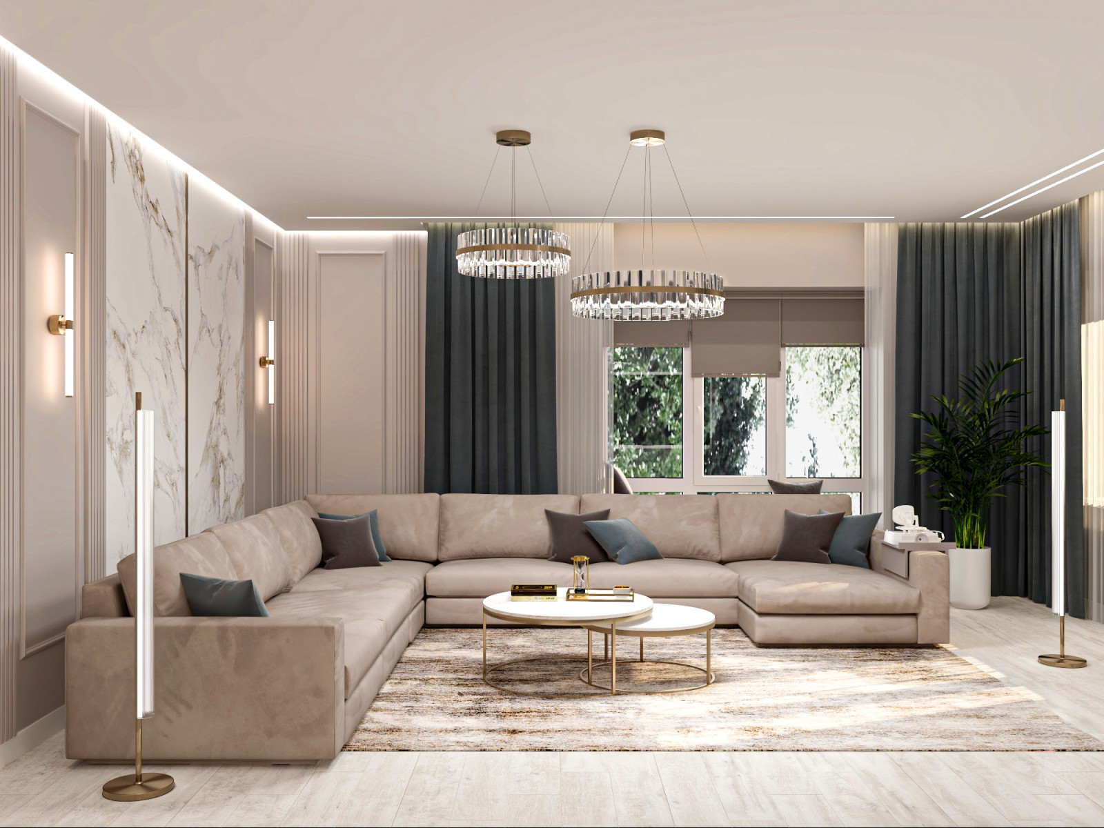 Гостиная -45 м2