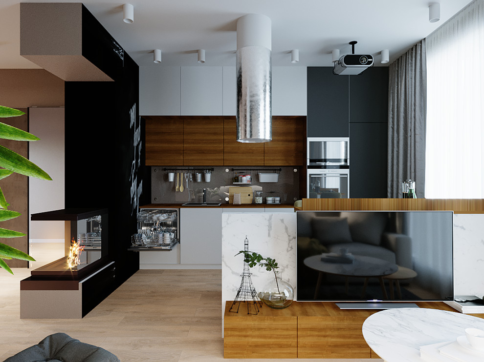 Дизайн проект 2х комнатной квартиры в современном стиле