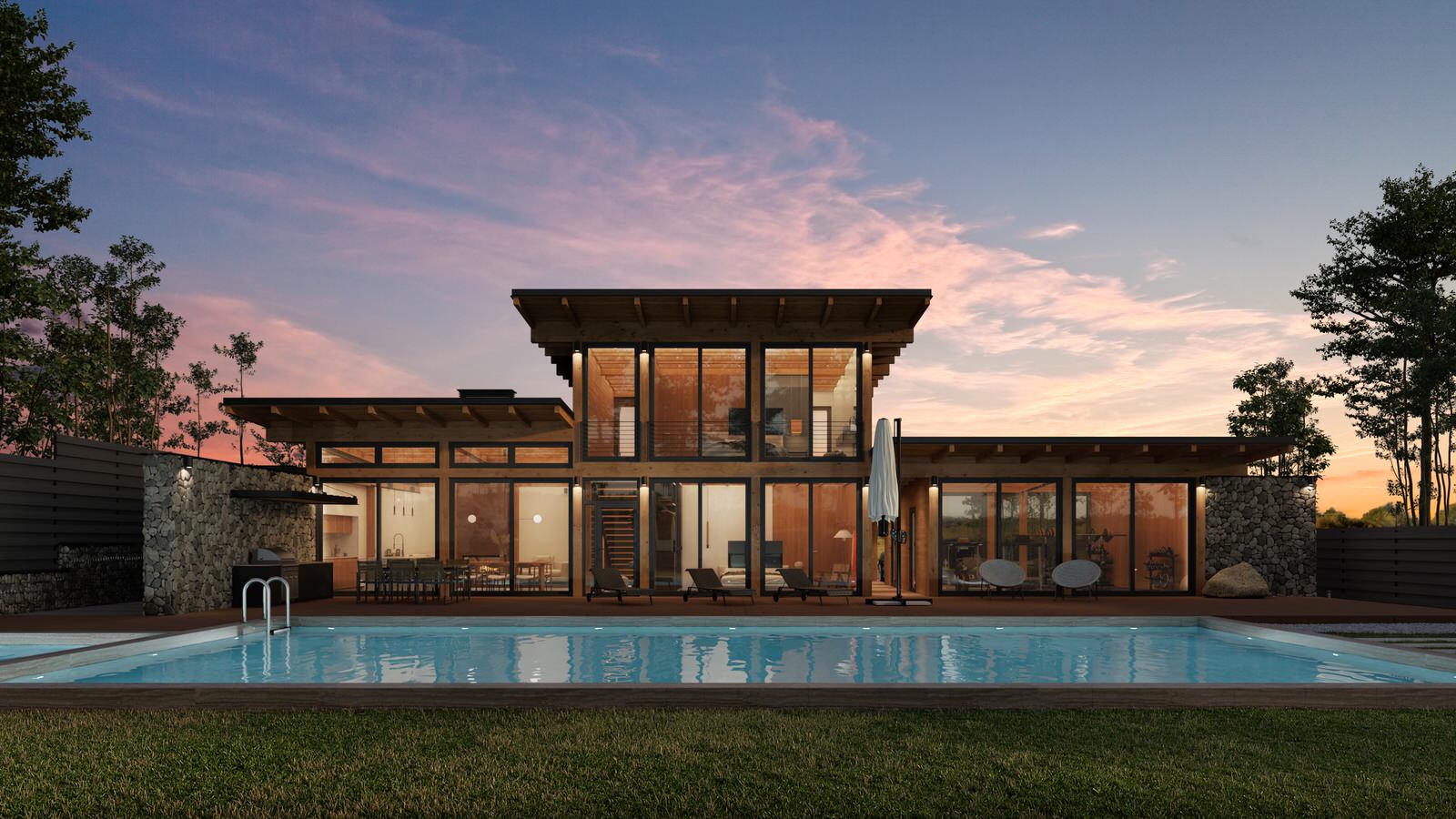 Архитектурный проект частного дома в с. Лесники