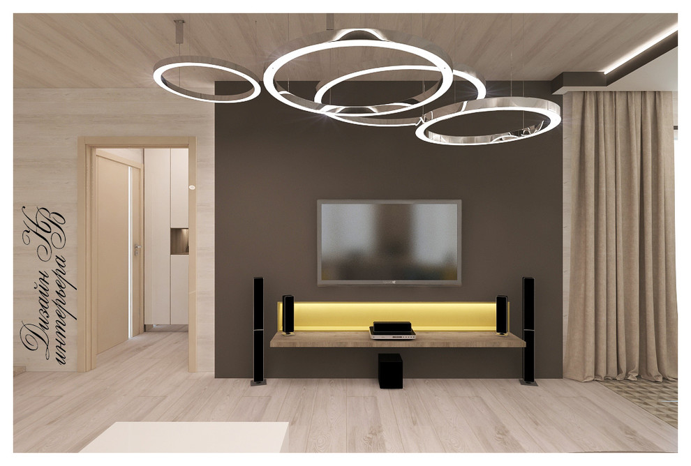 Проект гостиной в загородном доме