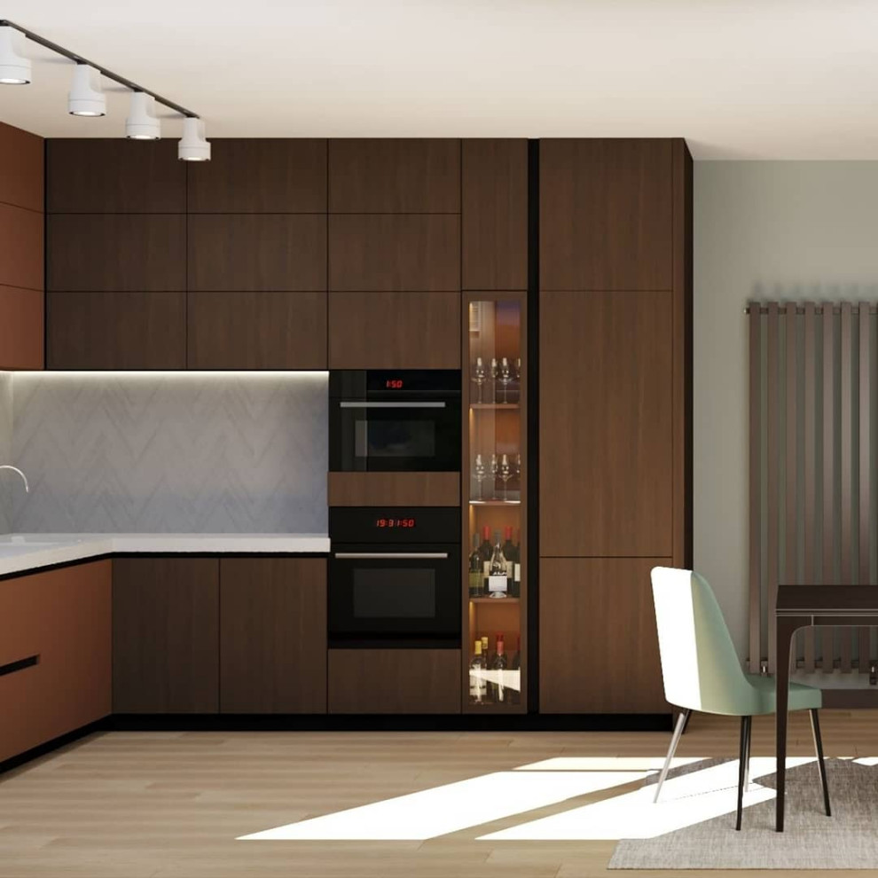 Обложка проекта: кухня гостиная в загородном доме