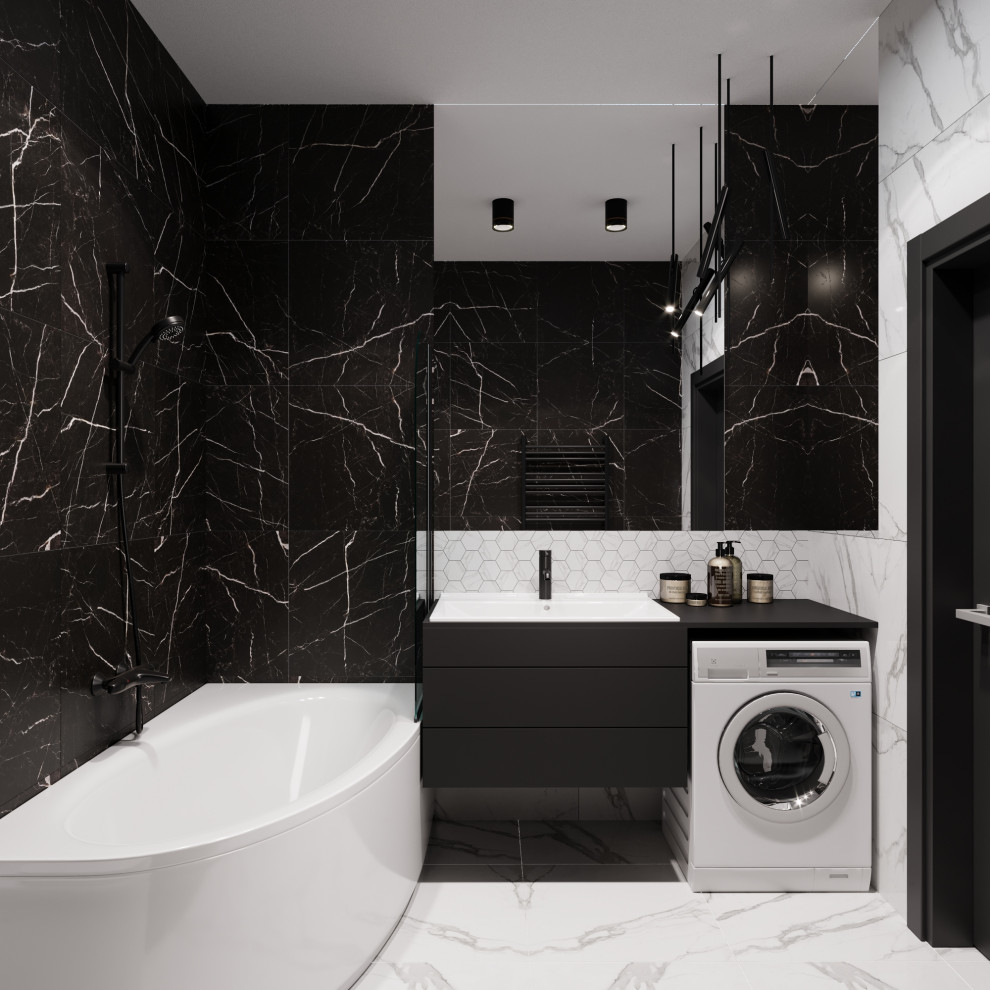 Квартира для холостяка с одной спальней и кухней-гостиной