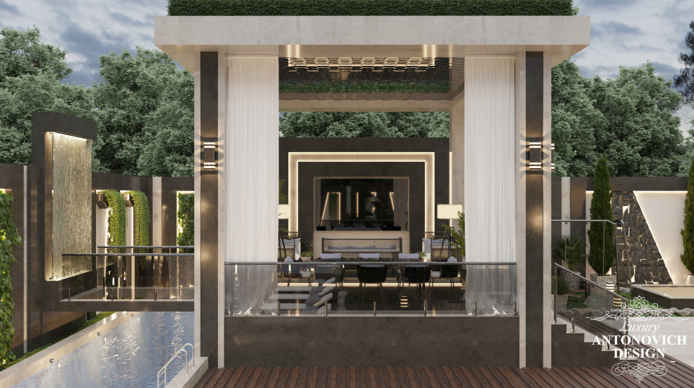 Дизайн-проект экстерьера современного дома