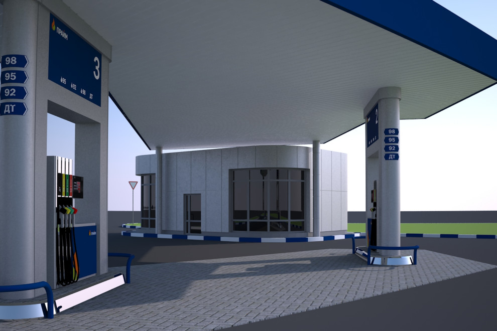 Обложка проекта: АЗС Сибнефть