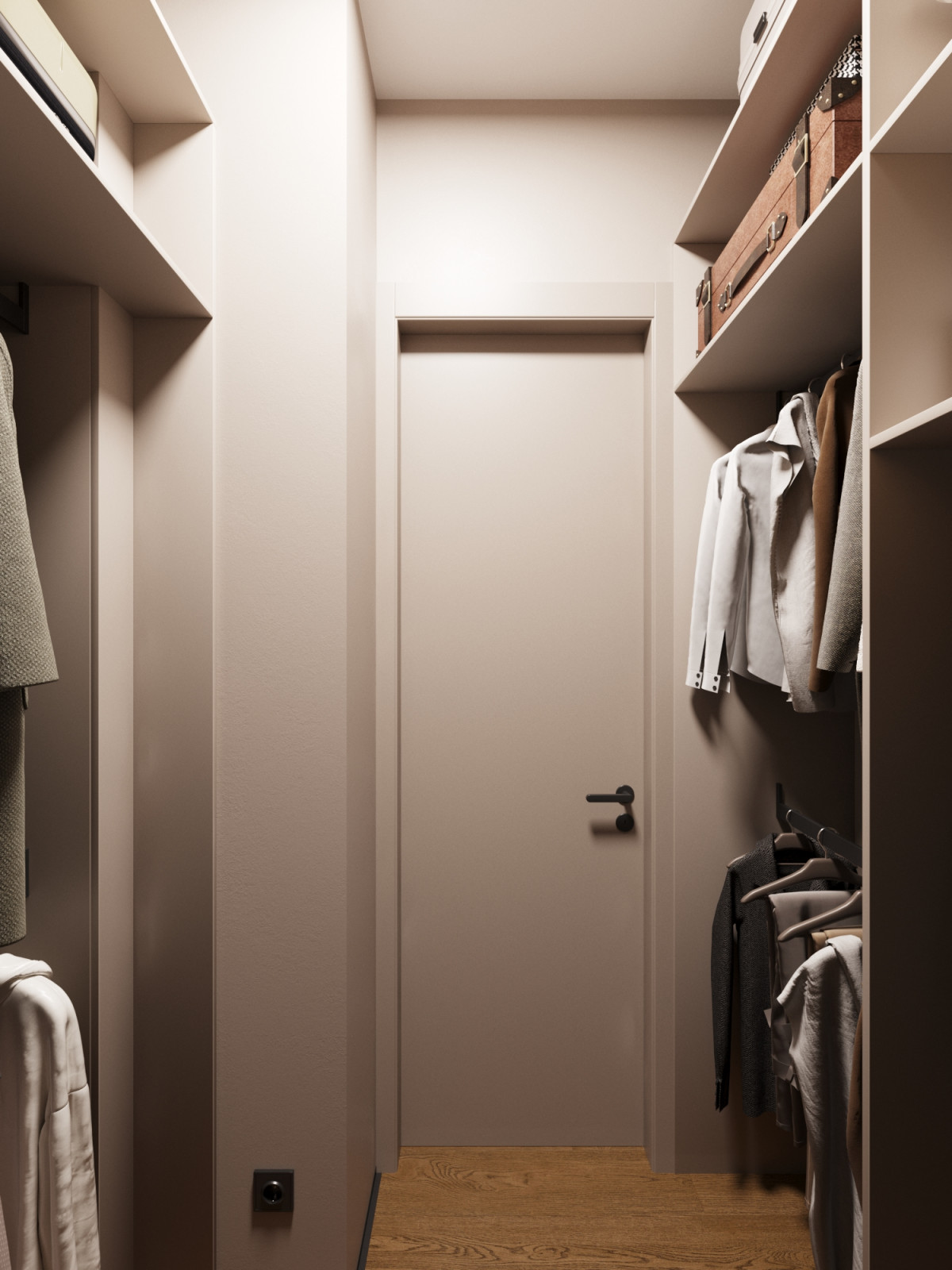 Дизайн-проект квартиры в темно серых тонах