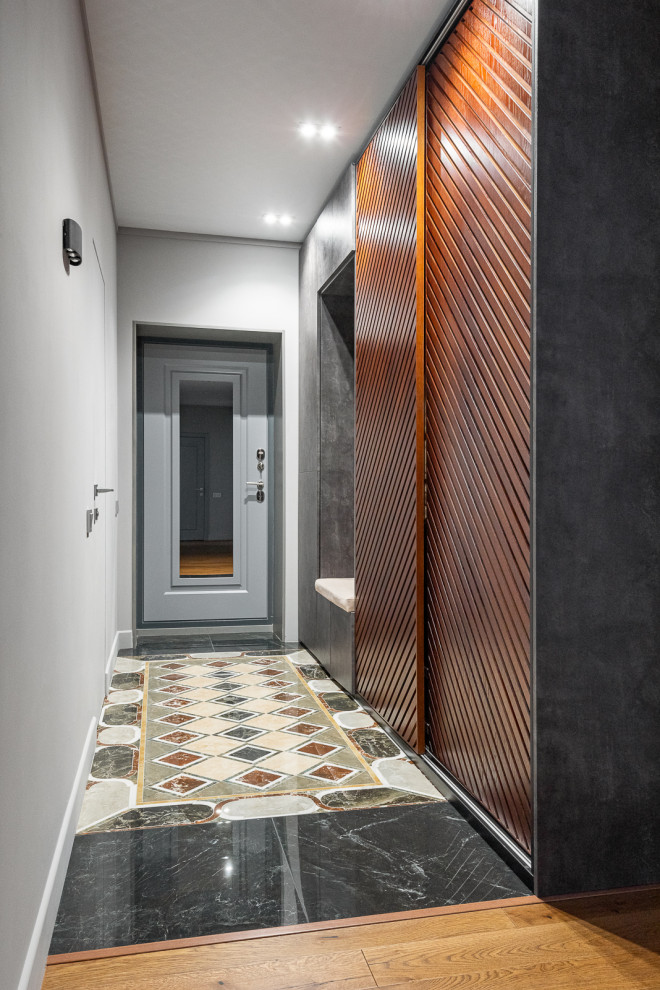 Реализованный проект трёхкомнатной квартиры в современном стиле, г. Уфа.