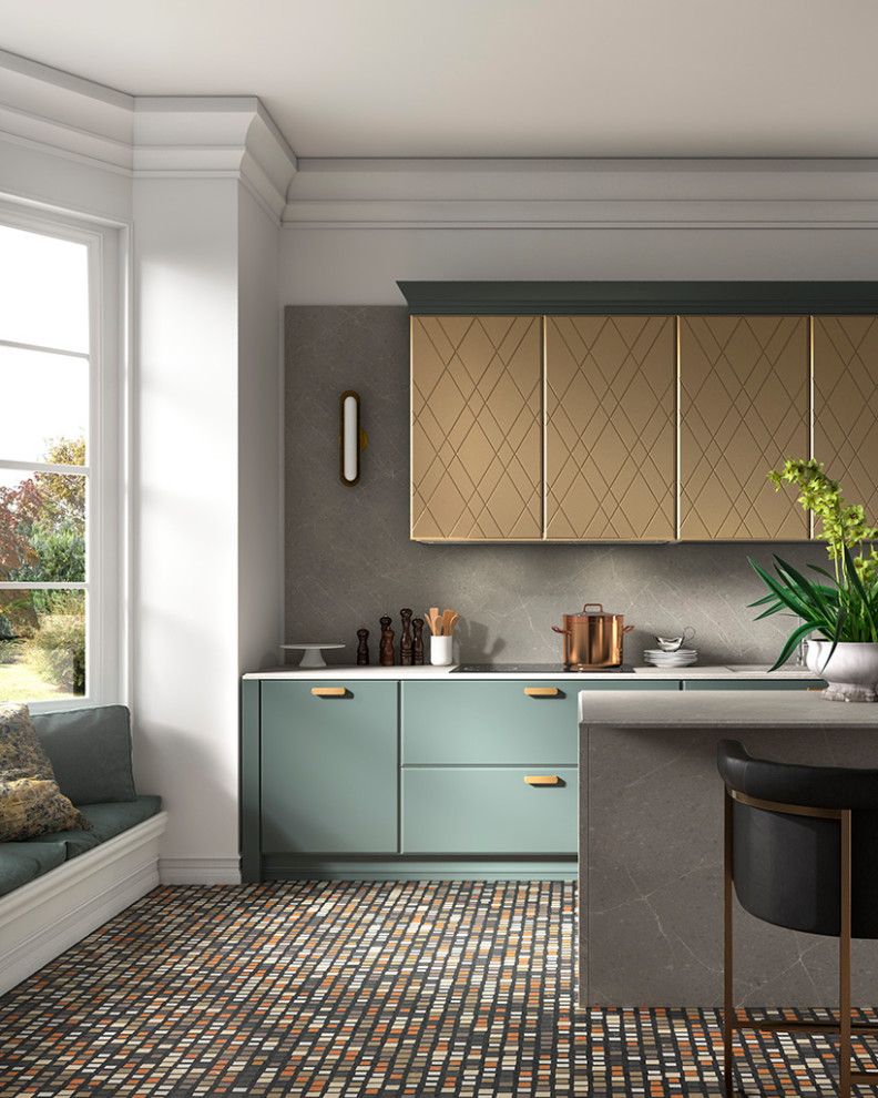 Dolce Vita teal & gold