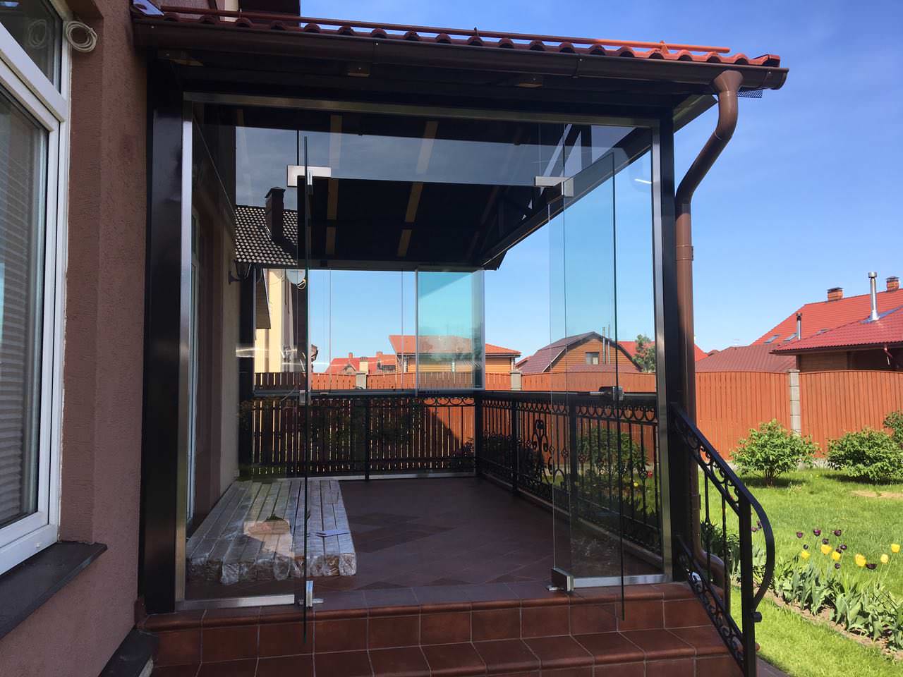 Остекление террасы, Минулово