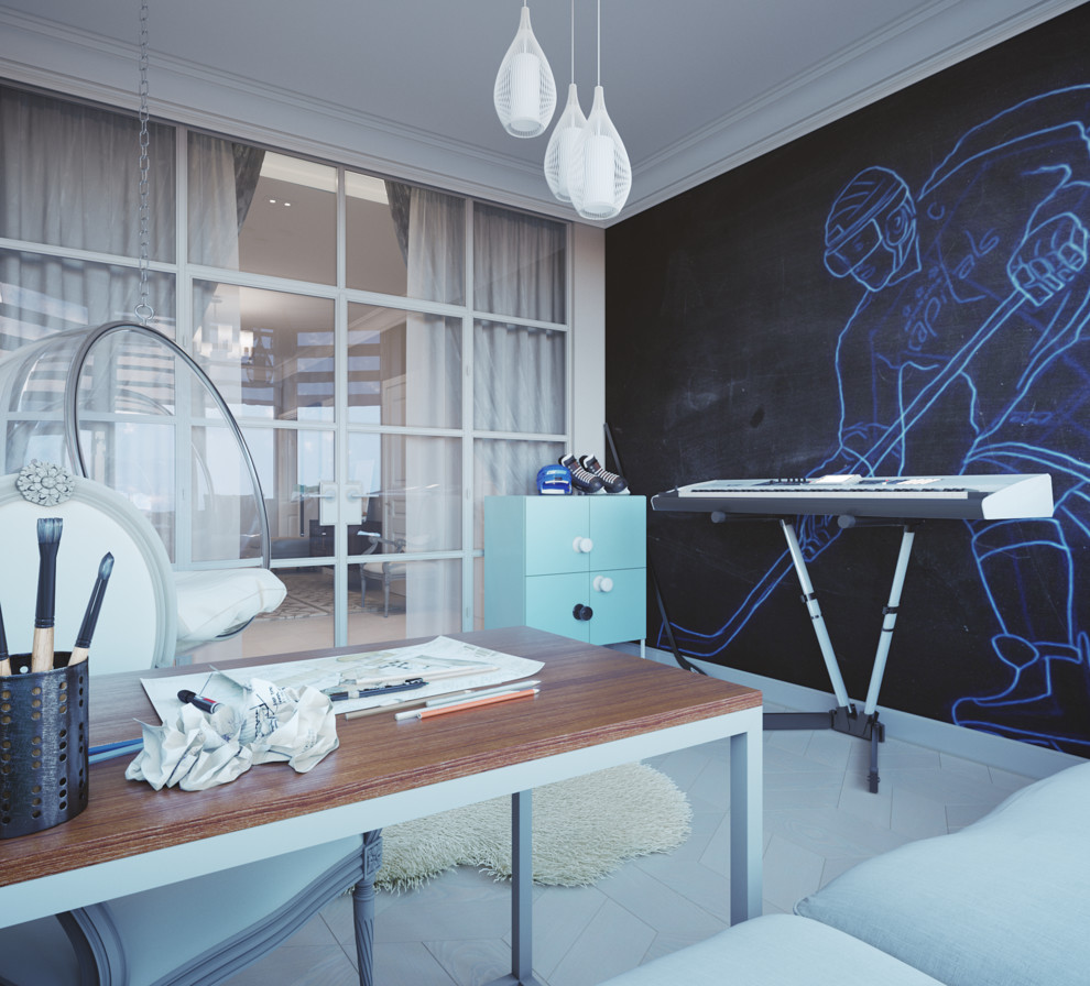 Дизайн интерьера холла и детской комнаты в г. Калининград