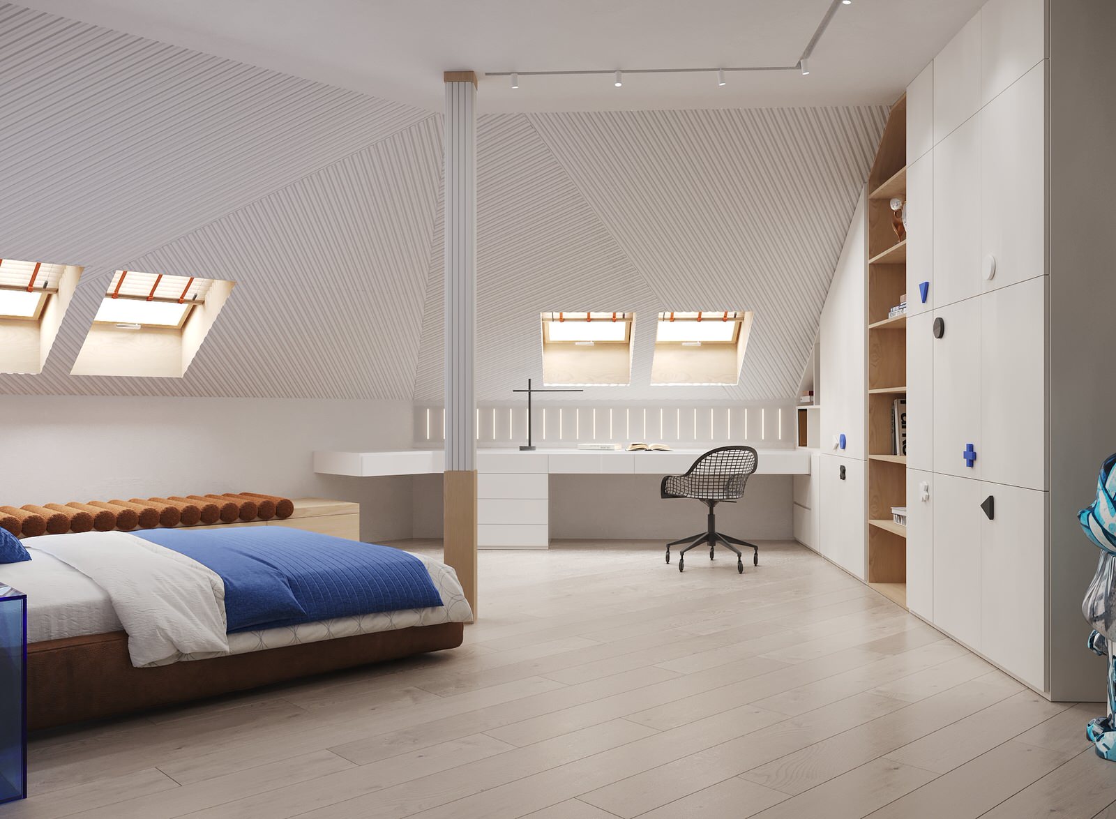 Проект двухуровневой квартиры 180 кв.м с двумя детскими