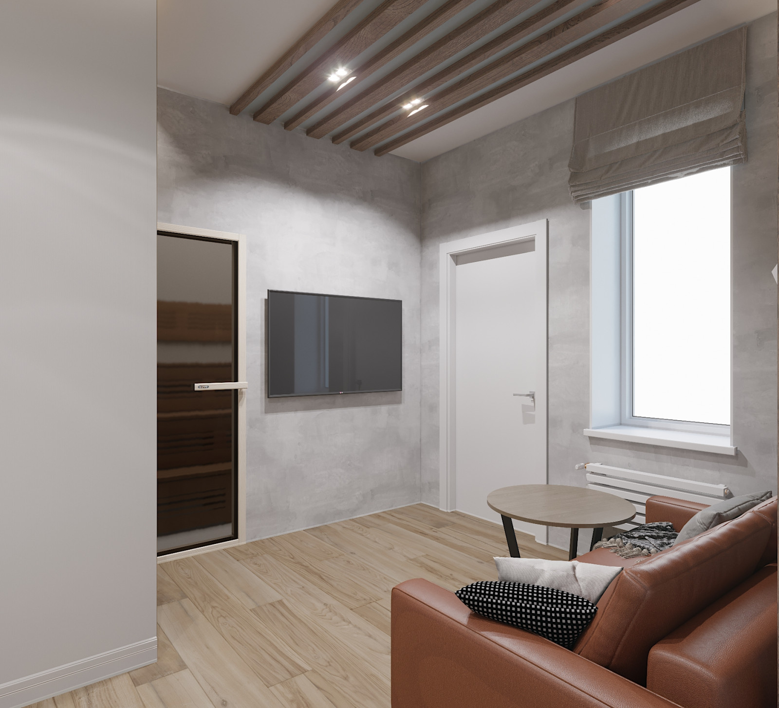 Дом в теплых оттенках