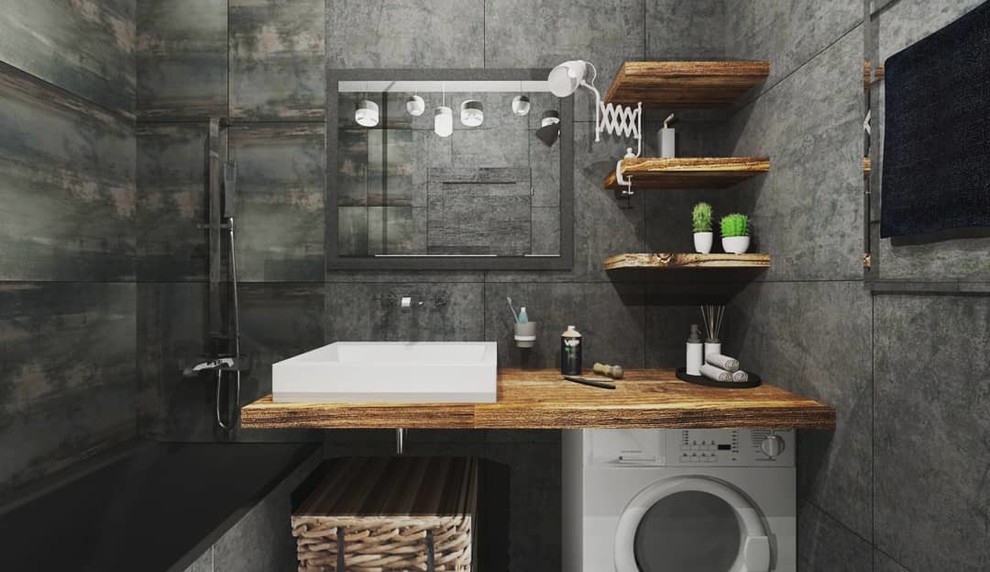 Холостяцкая студия в стиле лофт