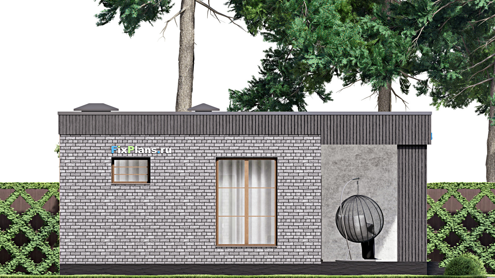 Проект одноэтажного дома 8х13м S102м2 F-14903