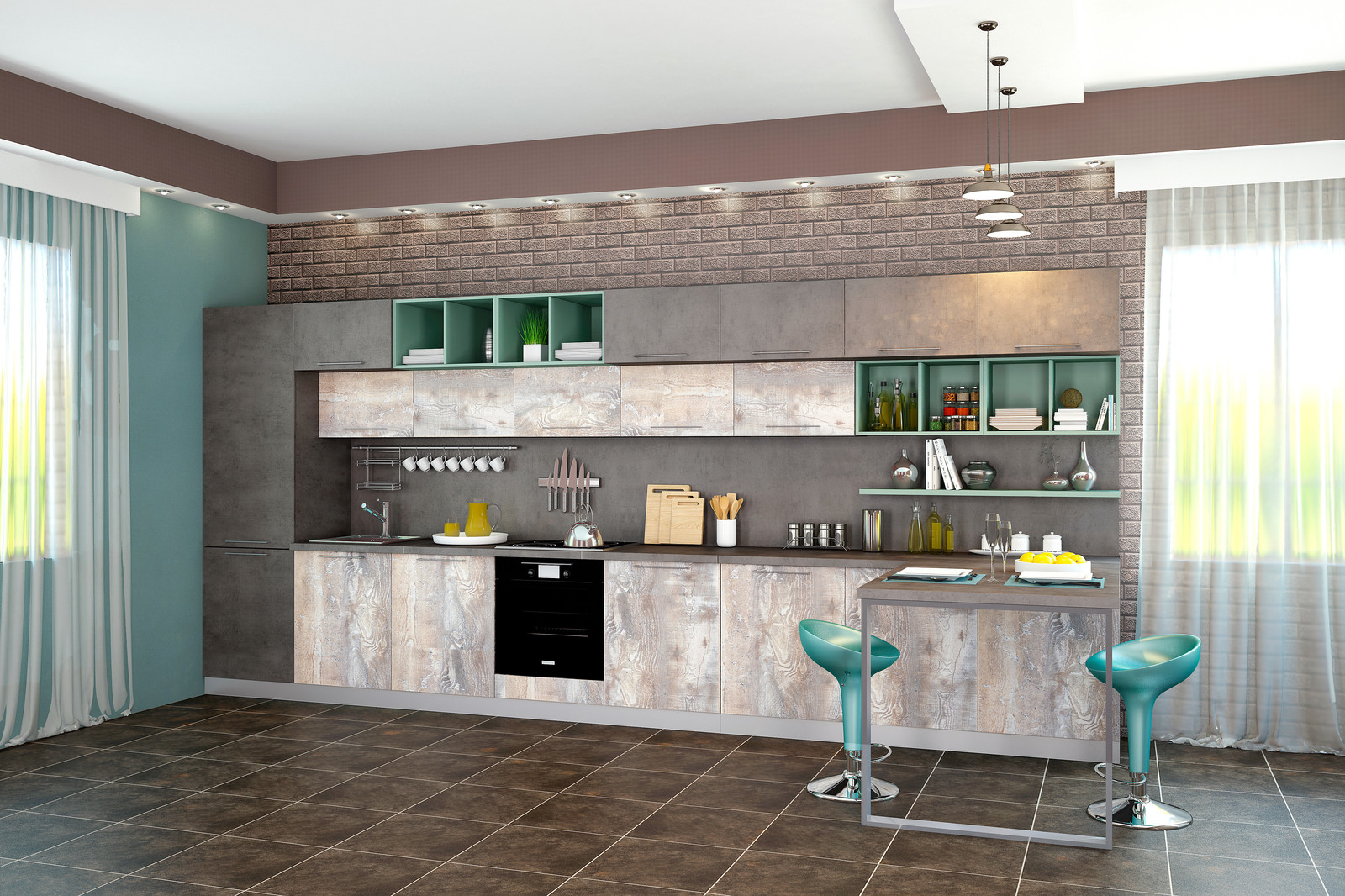 Кухня в стиле Лофт