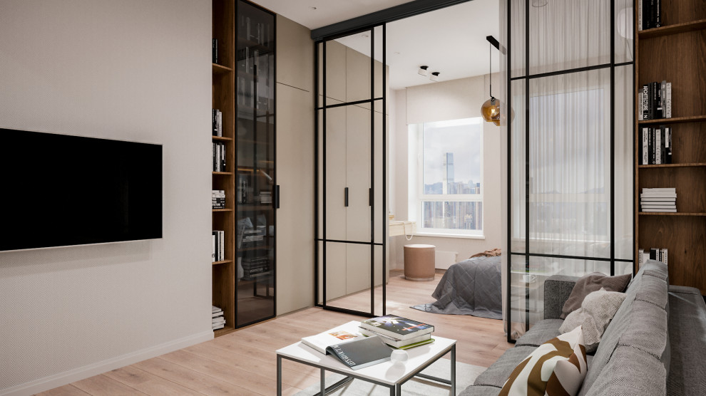 Интерьер однокомнатной квартиры 58м.кв. в клюбном доме Армада г.Екатеринбург