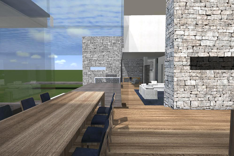 Столовая с видом на собственный лес