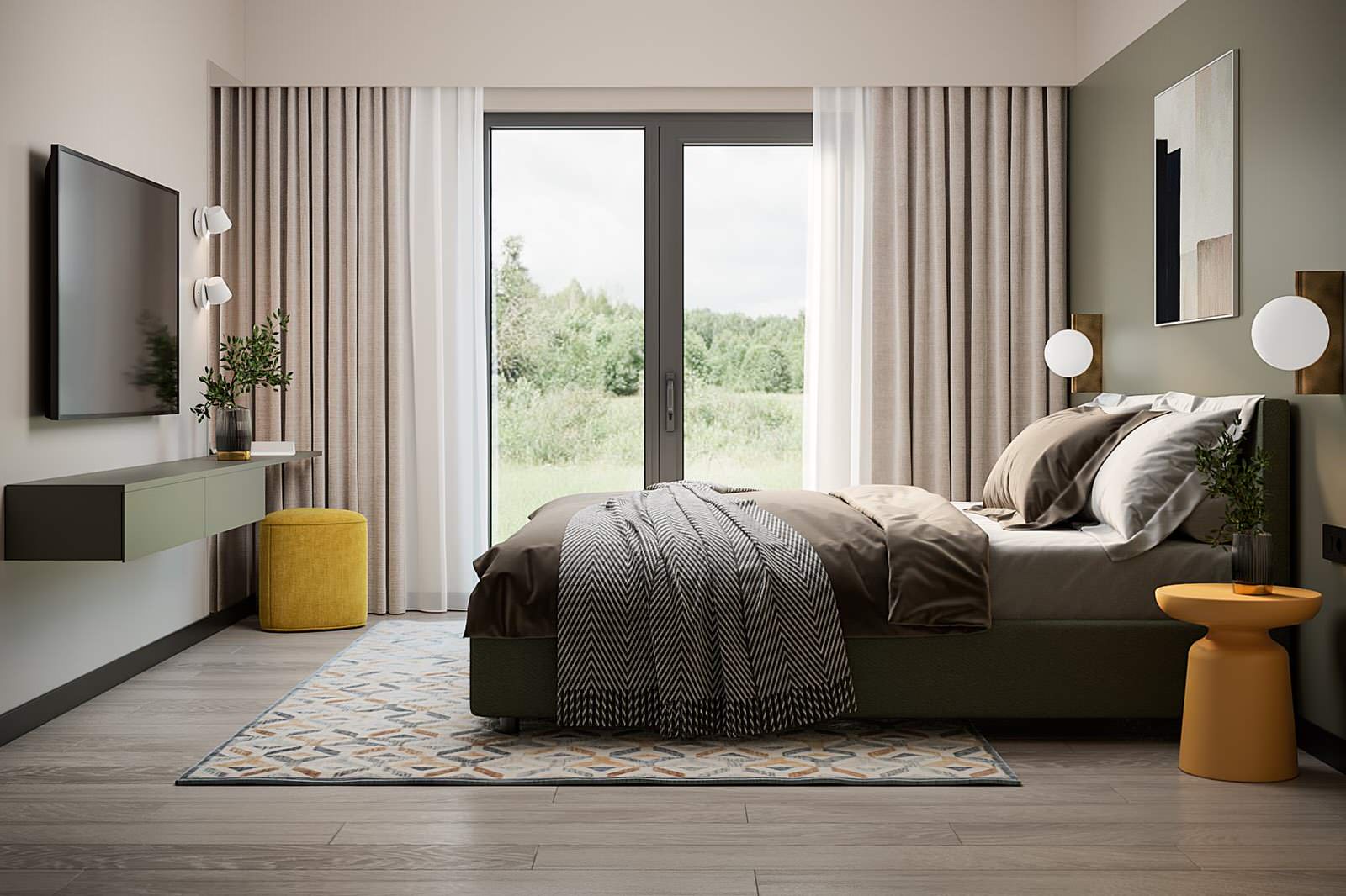 Дизайн интерьера дом 71 м² фьюжн Ольховка Кантри Клаб