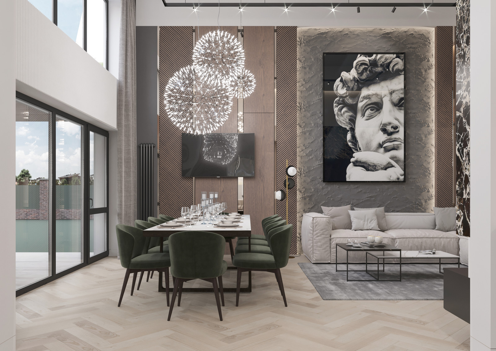 Кухня-гостиная (зона гостиной) 2