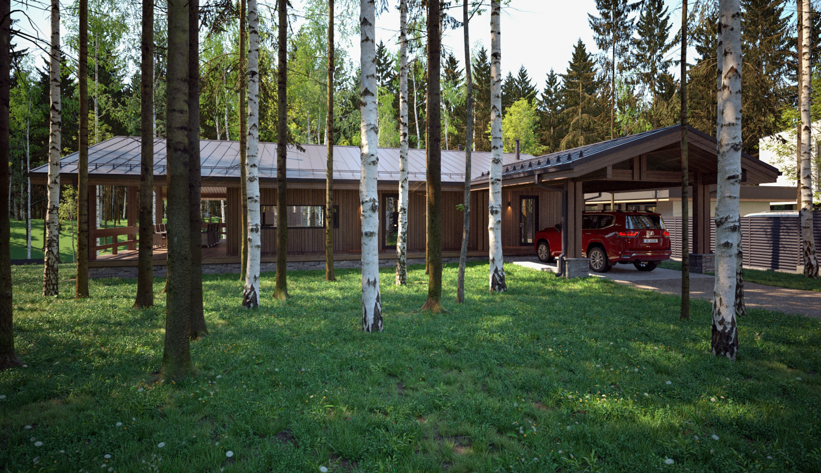 Дом в еловом лесу МСК