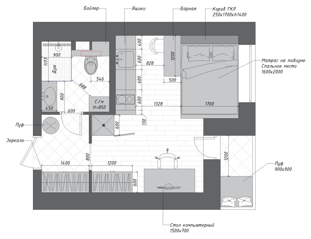 Студия СПб ЖК Чистое небо