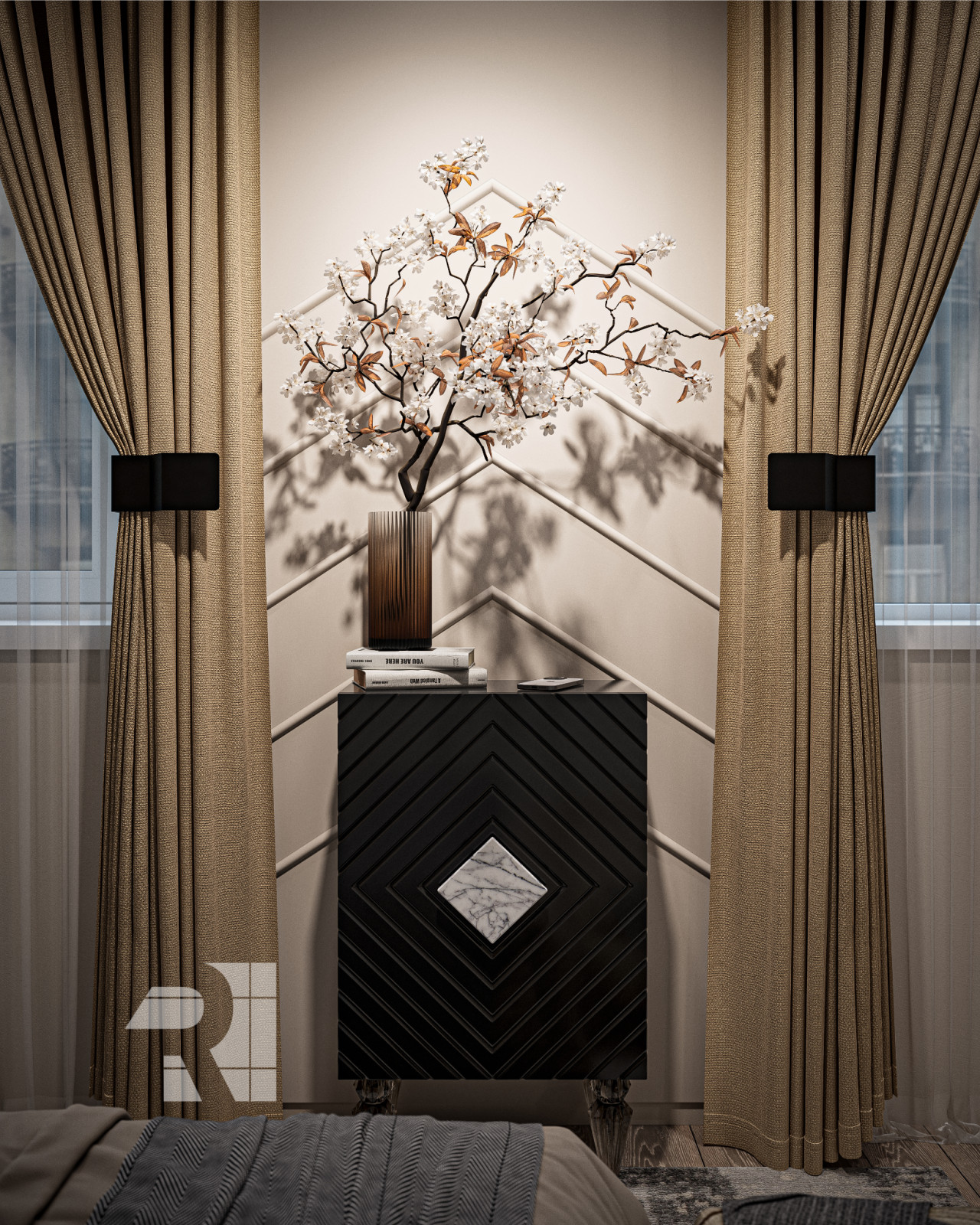 Современный стиль с элементами ар-деко