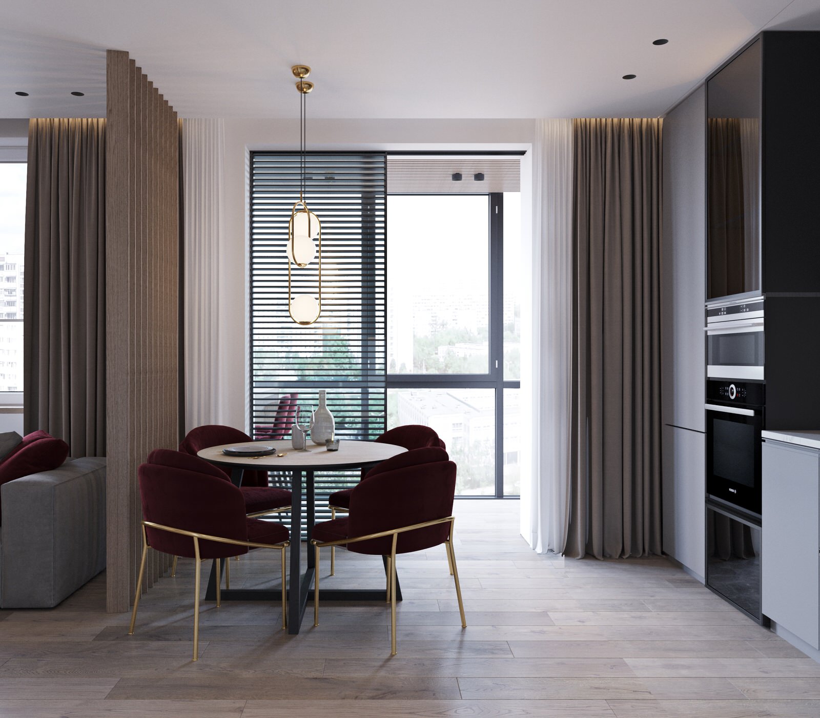 Дизайн трёхкомнатной квартиры  97 м2