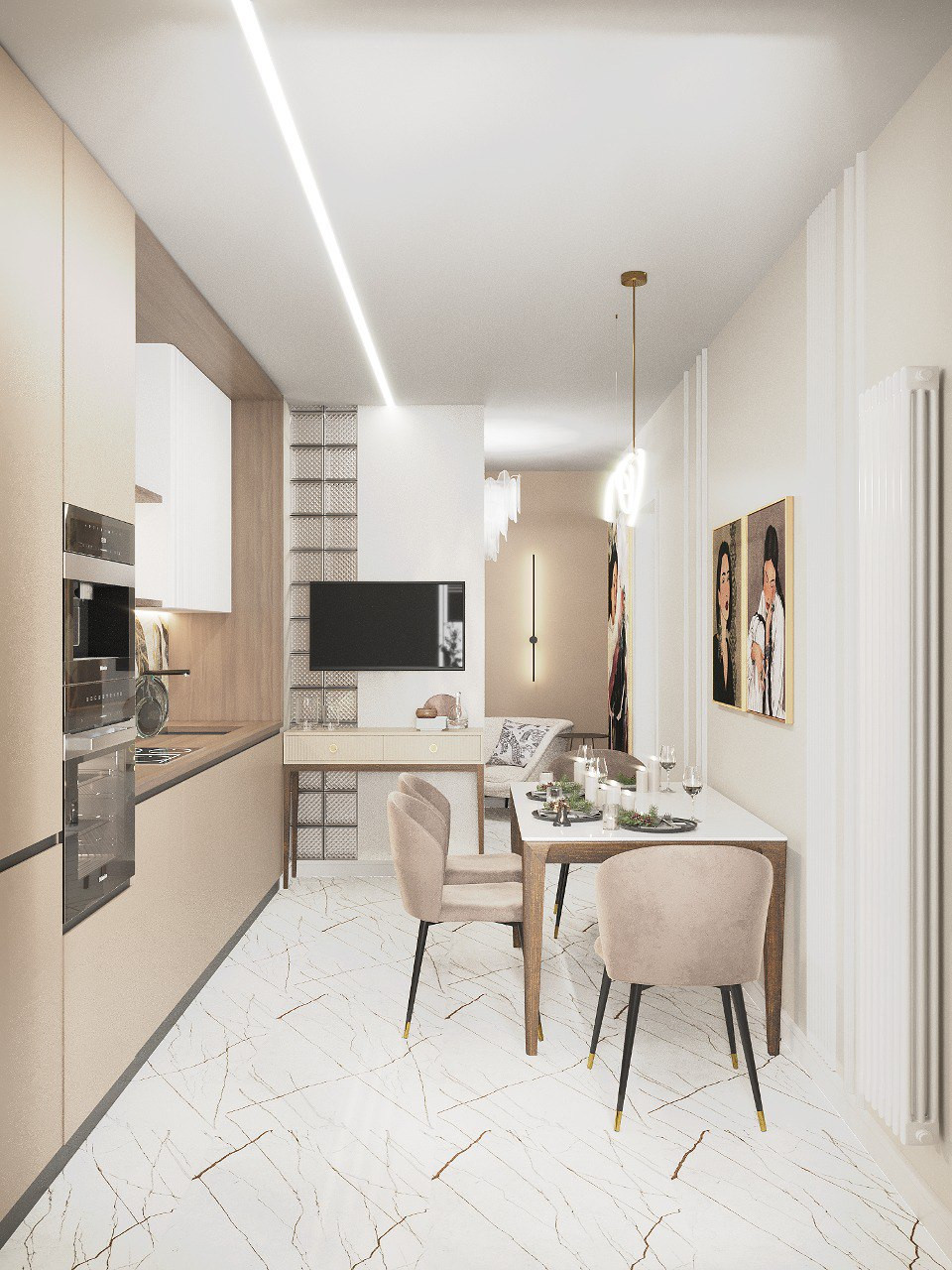 Кухня в квартире художника