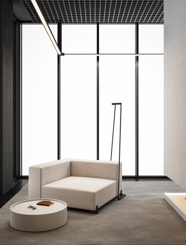 Теплый строгий интерьер EAE3DD