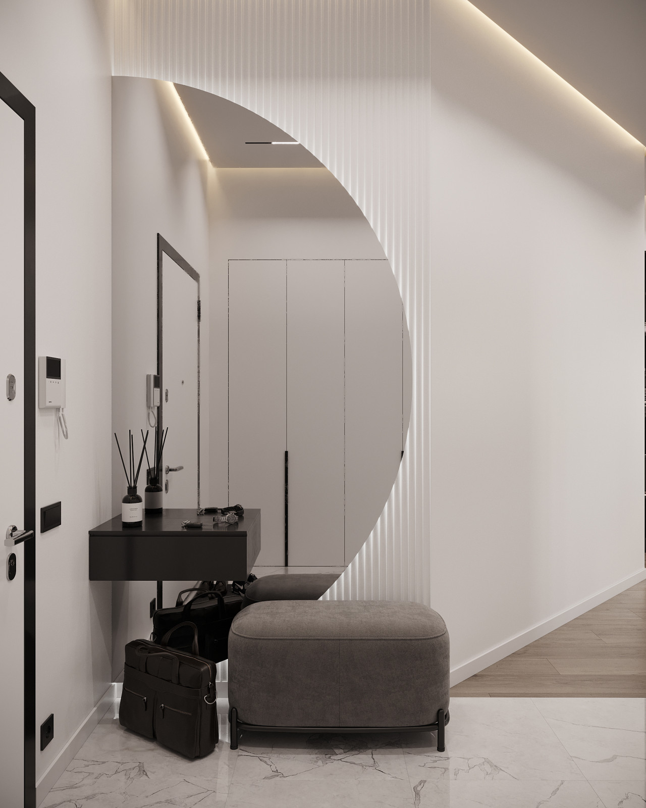 Дизайн и 3д-визуализация санузла в квартире в г. Долгопрудный