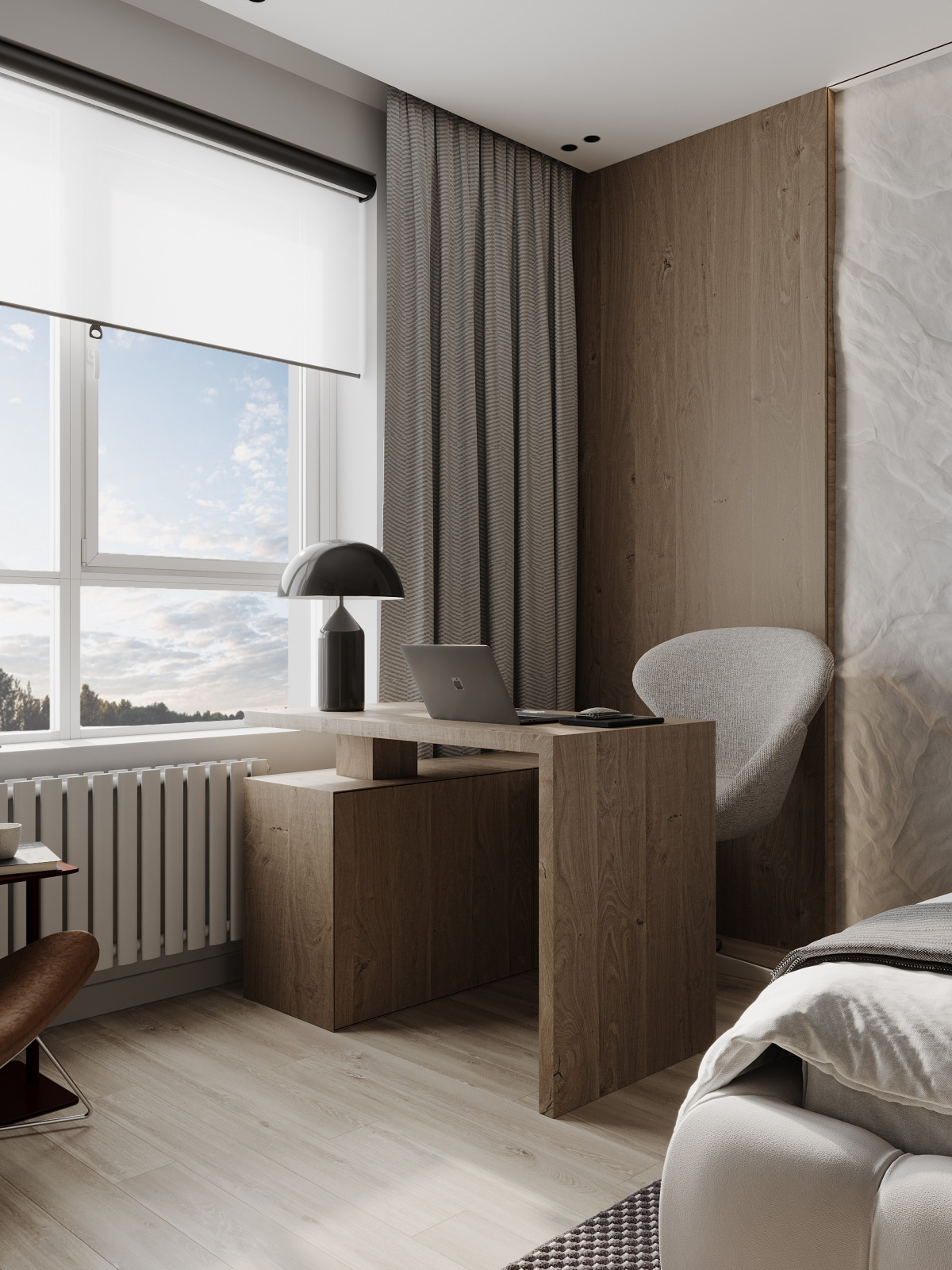 Стильный и функциональный интерьер квартиры в ЖК "Башни Токио"